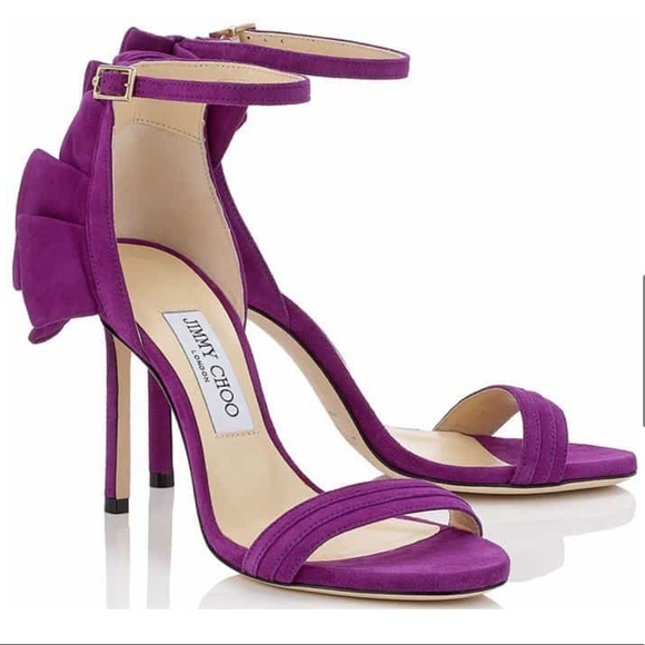 Jimmy Choo Hand-Pleated ‘Kerry’ Ruffled Sandals - Picture 2 of 8